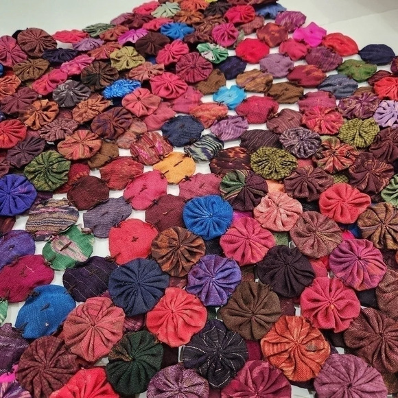 100% SILK VINTAGE 60's  "YoYo"  Multi Colored Vest, Women's Small - Picture 5 of 7